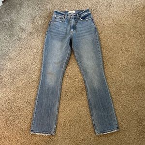 Abercrombie 90s slim straight ultra high rise curve love jeans